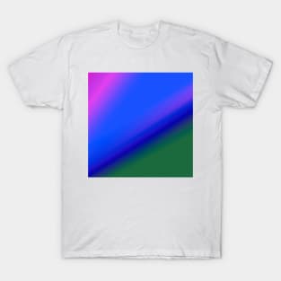 BLUE PINK GREEN TEXTURE T-Shirt